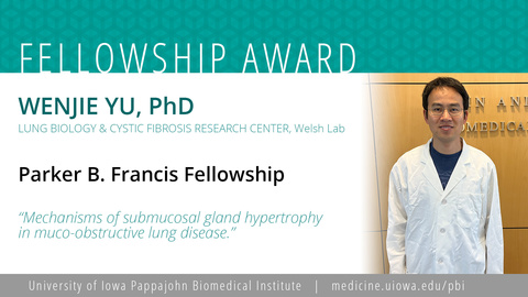 Wenjie Yu wins Parker B. Francis Fellowship