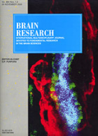 Brain Research, November 24, 2000 cover